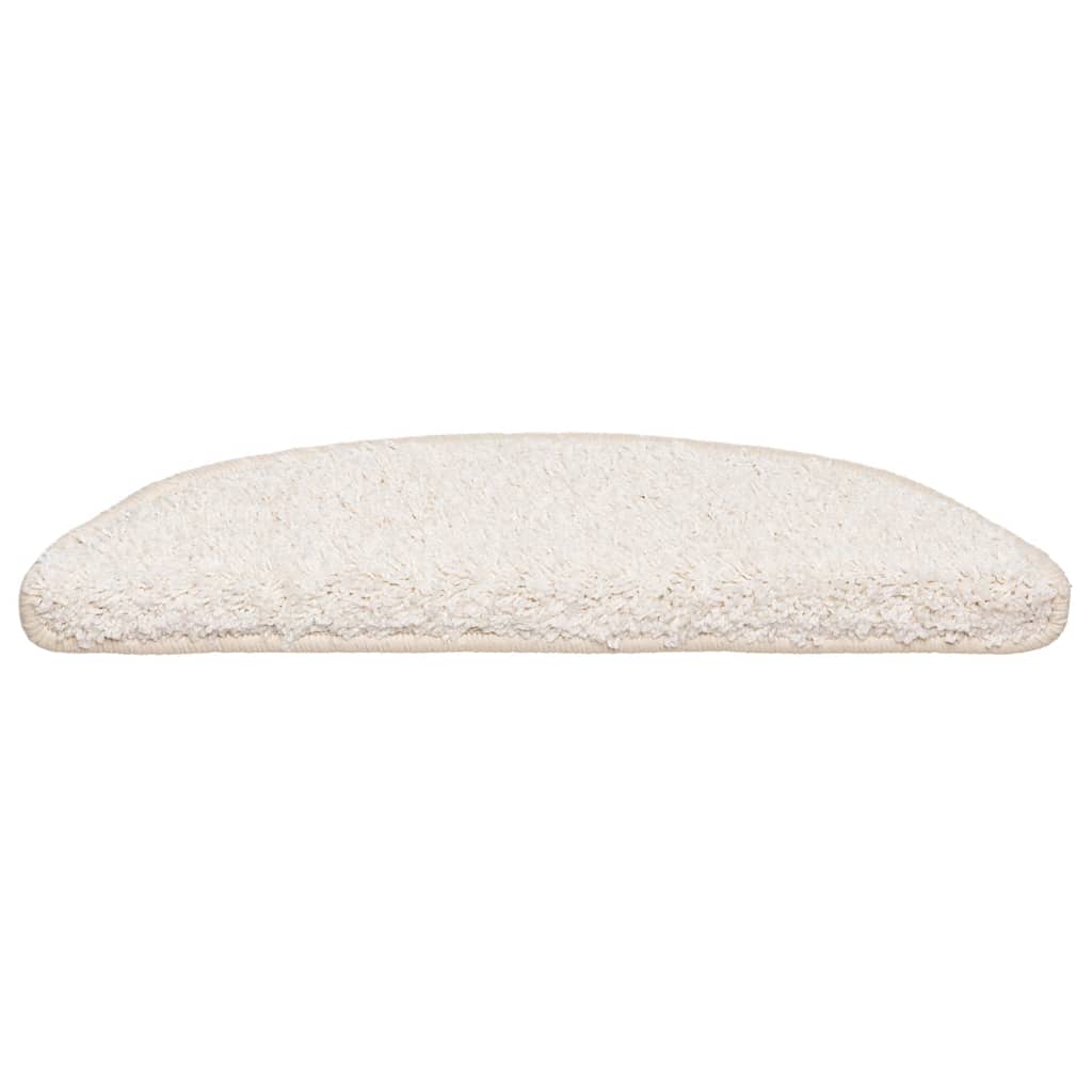 Stufenmatten 30 Stk. 56x17x3 cm Weiß Halbrund