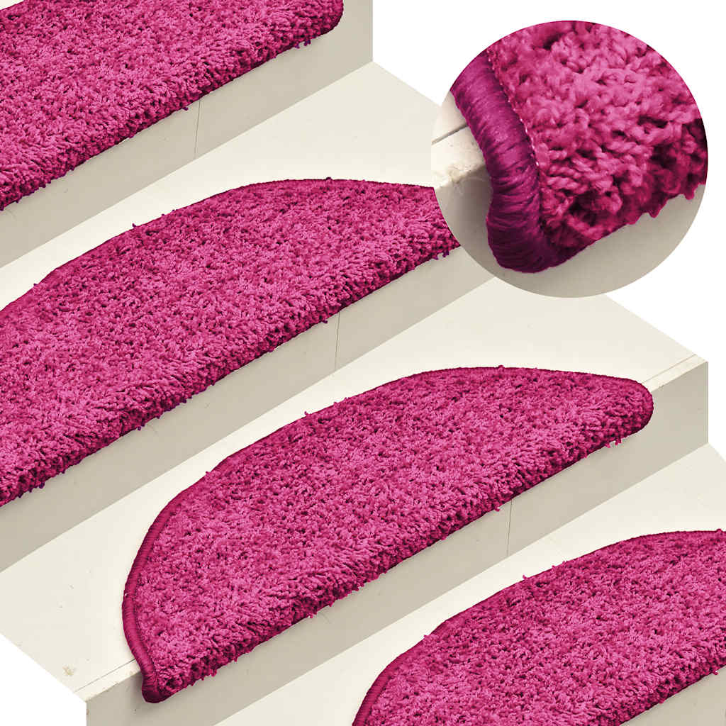 Stufenmatten 30 Stk. 56x17x3 cm Rosa Halbrund
