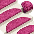 Stufenmatten 30 Stk. 56x17x3 cm Rosa Halbrund