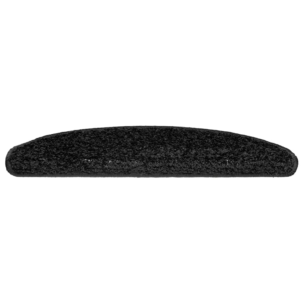 Stufenmatten 30 Stk. 65x21x4 cm Schwarz Halbrund Groß