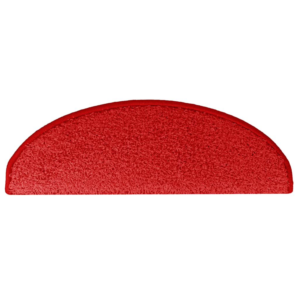 Stufenmatten 30 Stk. 65x21x4 cm Rot Halbrund Groß