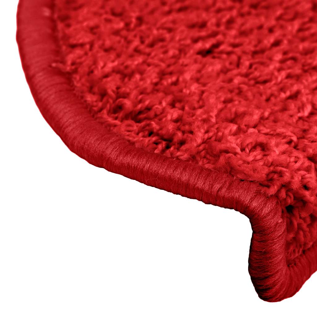 Stufenmatten 30 Stk. 65x21x4 cm Rot Halbrund Groß