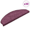 Stufenmatten 30 Stk. 65x21x4 cm Dunkelviolett Halbrund Groß