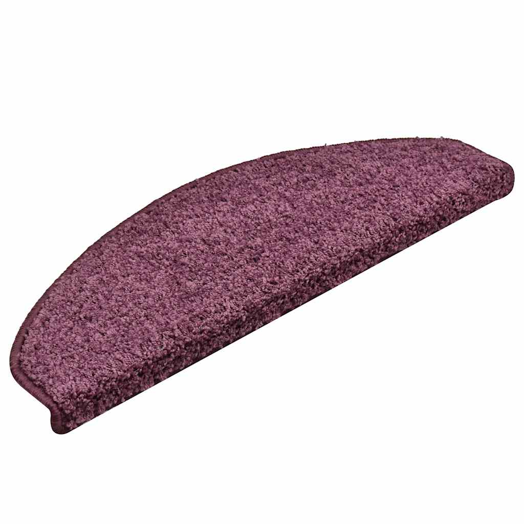 Stufenmatten 30 Stk. 65x21x4 cm Dunkelviolett Halbrund Groß