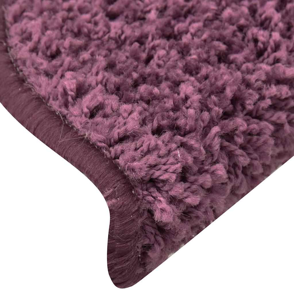 Stufenmatten 30 Stk. 65x21x4 cm Dunkelviolett Halbrund Groß