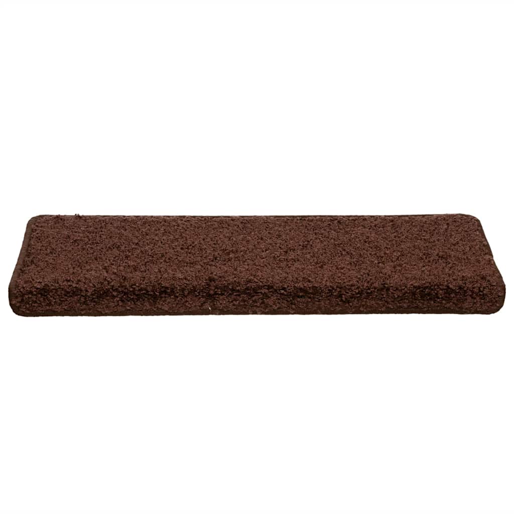 Stufenmatten 30 Stk. 65x21x4 cm Braun Rechteckiger Rand