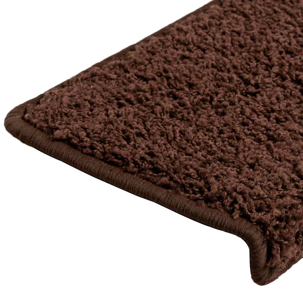 Stufenmatten 30 Stk. 65x21x4 cm Braun Rechteckiger Rand