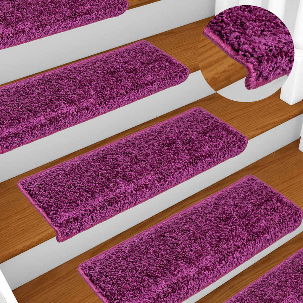 Stufenmatten 30 Stk. 65x21x4 cm Violett Rechteckiger Rand