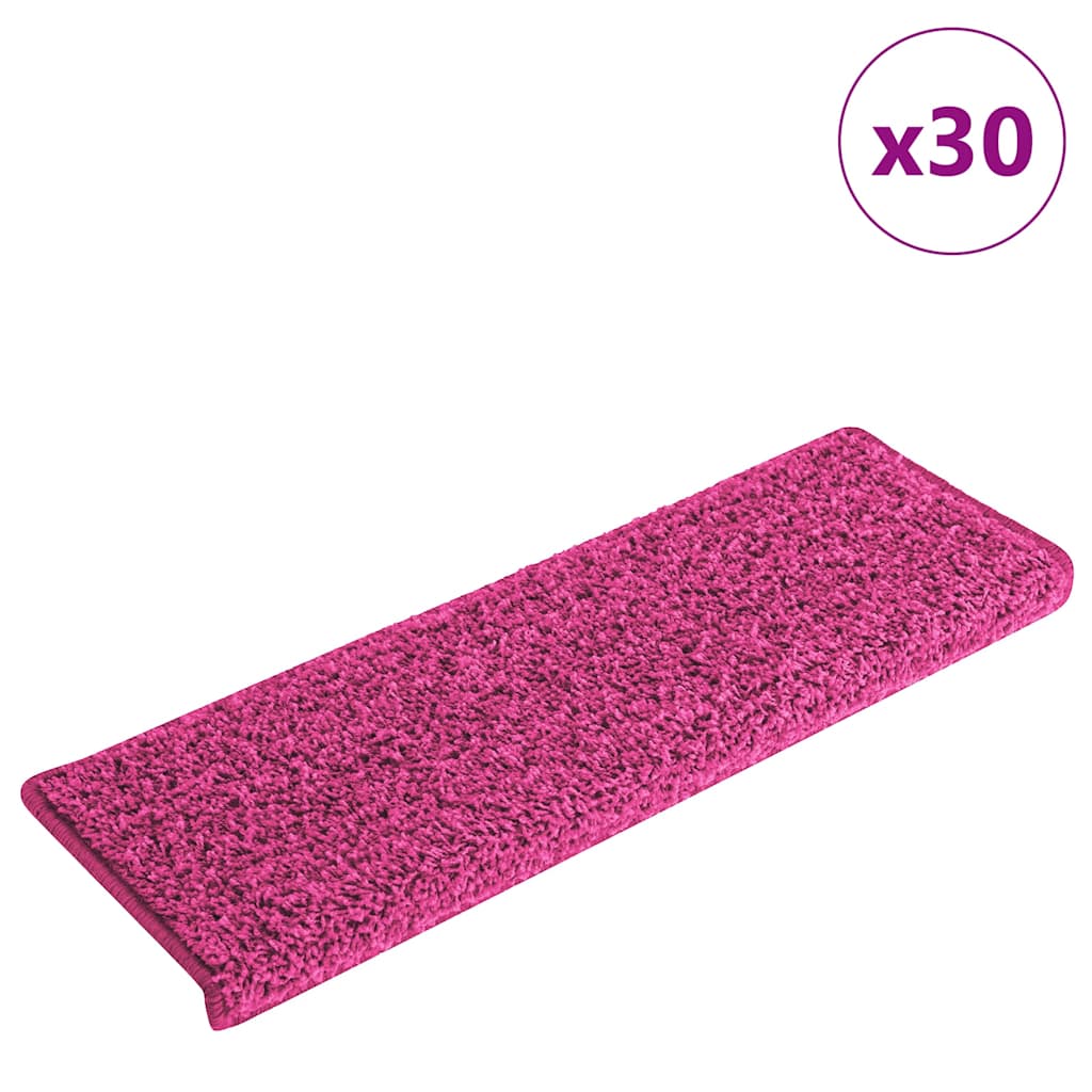 Stufenmatten 30 Stk. 65x21x4 cm Rosa Rechteckiger Rand