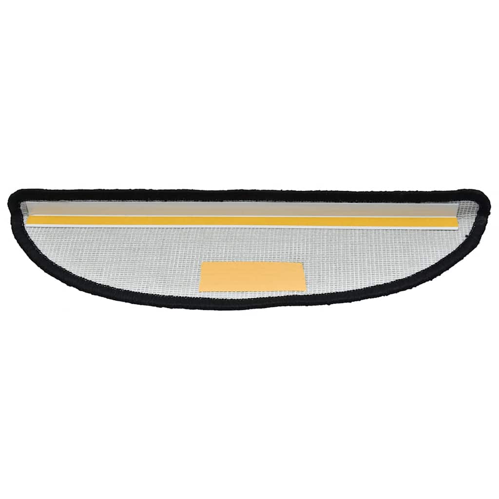 Stufenmatten 20 Stk. 56x17x3 cm Schwarz Halbrund