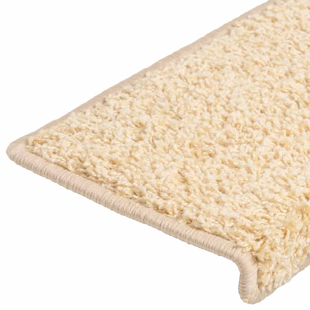 Stufenmatten 20 Stk. 65x21x4 cm Creme Rechteckiger Rand