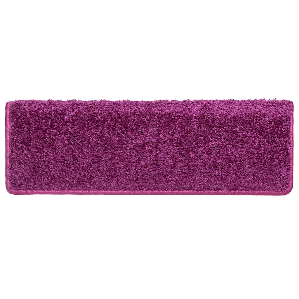 Stufenmatten 20 Stk. 65x21x4 cm Violett Rechteckiger Rand