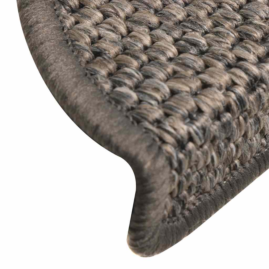 Stufenmatten Selbstklebend Sisal-Optik 30 Stk. 56x17x3 cm Grau-Beige