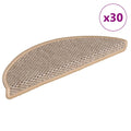 Stufenmatten Selbstklebend Sisal-Optik 30 Stk. 56x17x3 cm