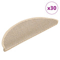 Stufenmatten Selbstklebend Sisal-Optik 30Stk. 56x17x3cm