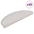 Stufenmatten Selbstklebend Sisal-Optik 30Stk. 65x21x4cm Platina