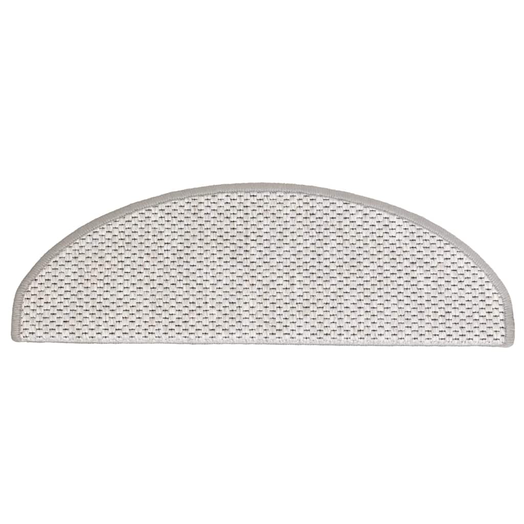 Stufenmatten Selbstklebend Sisal-Optik 30Stk. 65x21x4cm Platina