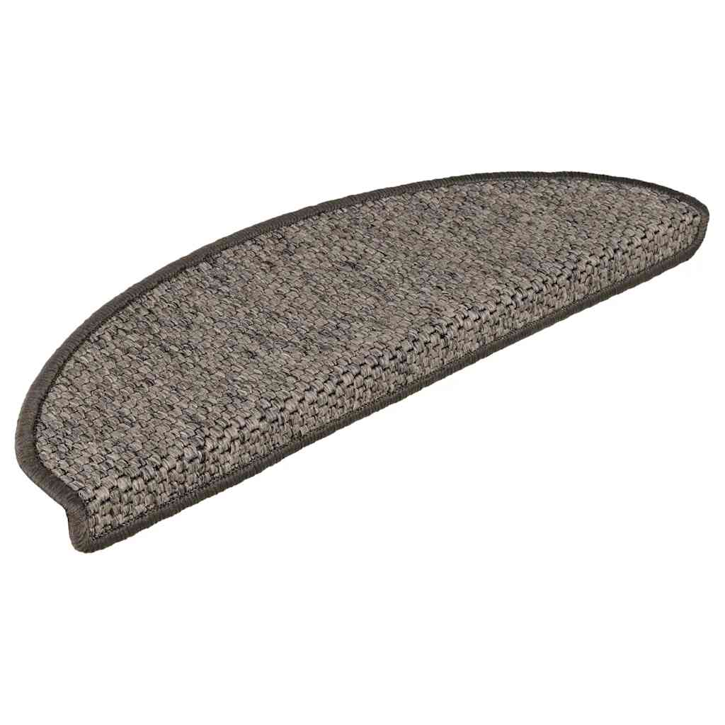 Stufenmatten Selbstklebend Sisal-Optik 30 Stk. 65x21x4cm Grau-Beige