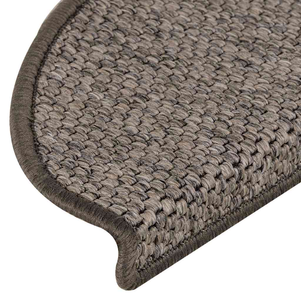 Stufenmatten Selbstklebend Sisal-Optik 30 Stk. 65x21x4cm Grau-Beige