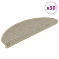 Stufenmatten Selbstklebend Sisal-Optik 30Stk 65x21x4cm Hellgrün