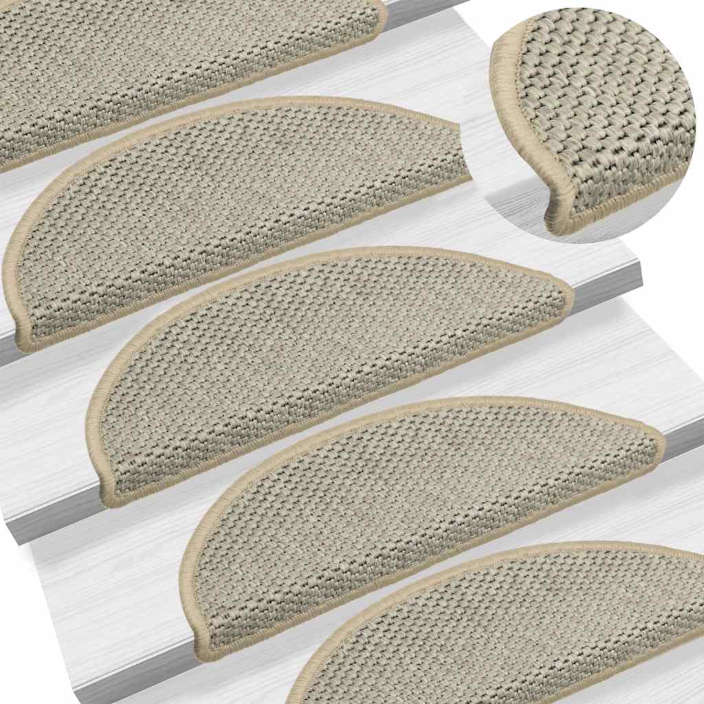 Stufenmatten Selbstklebend Sisal-Optik 30Stk 65x21x4cm Hellgrün
