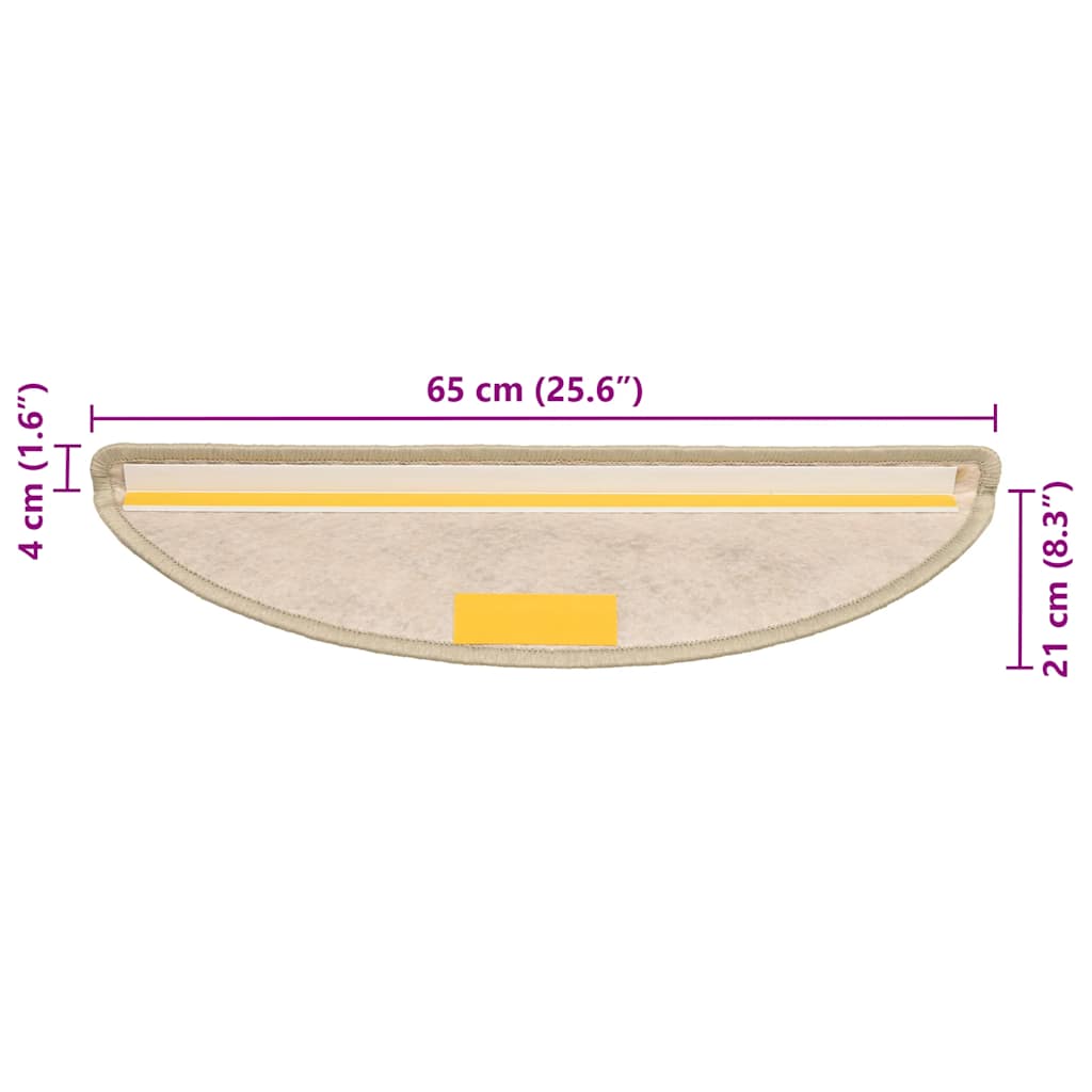 Stufenmatten Selbstklebend Sisal-Optik 30Stk 65x21x4cm Hellgrün