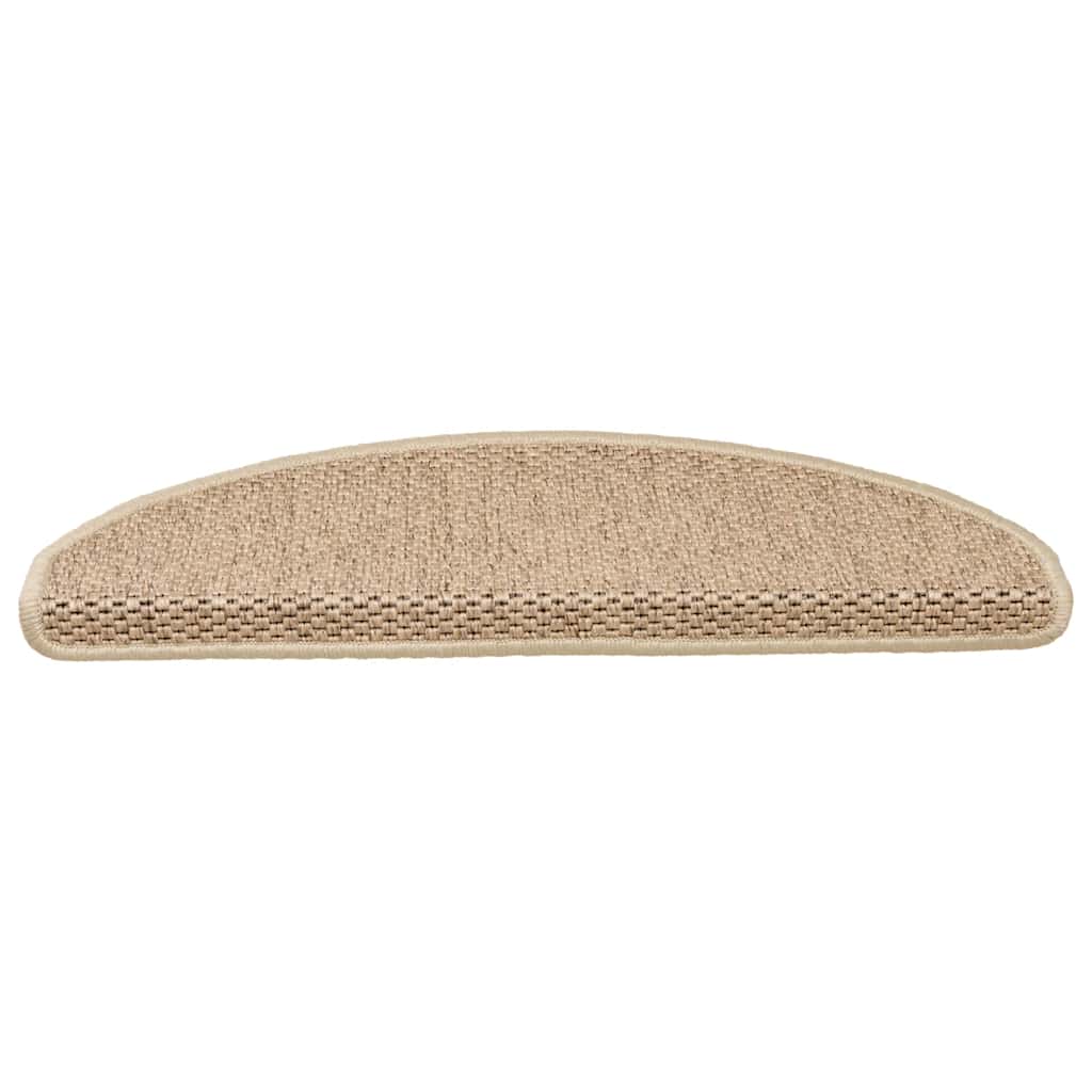 Stufenmatten Selbstklebend Sisal-Optik 30Stk. 65x21x4cm Sand