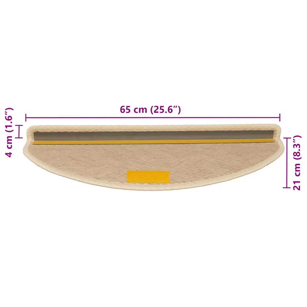 Stufenmatten Selbstklebend Sisal-Optik 30Stk. 65x21x4cm