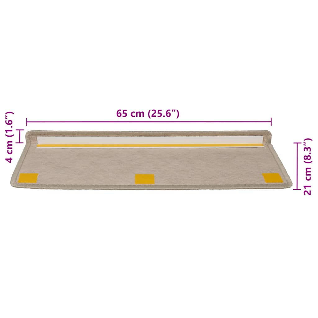 Stufenmatten Selbstklebend Sisal-Optik 30 Stk. 65x21x4cm