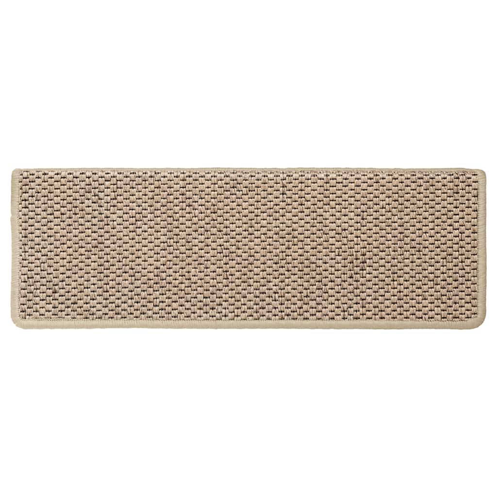 Stufenmatten Selbstklebend Sisal-Optik 30Stk. 65x21x4cm Sand