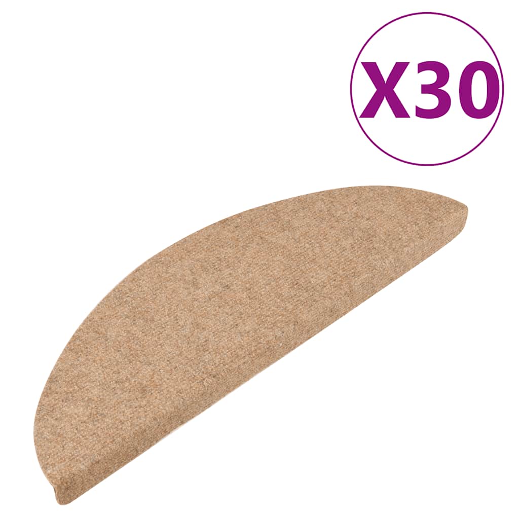 Stufenmatten Selbstklebend 30 Stk. Beige 56x17x3 cm