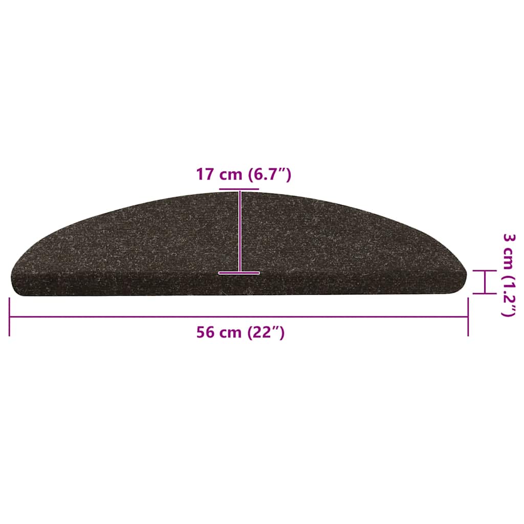 Stufenmatten Selbstklebend 20 Stk. Anthrazit 56x17x3 cm