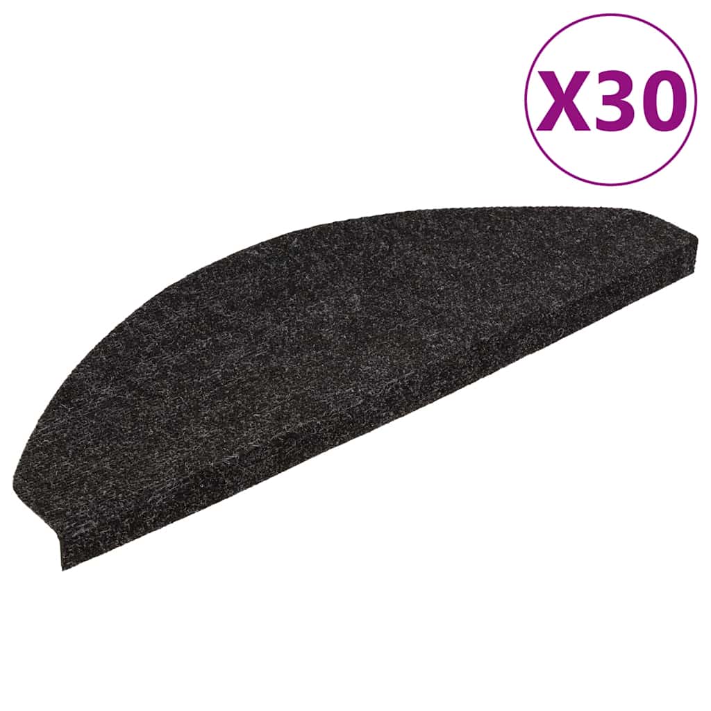 Stufenmatten Selbstklebend 30 Stk. Anthrazit 65x22,5x3,5 cm