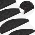Stufenmatten Selbstklebend 30 Stk. Schwarz 56x17x3 cm
