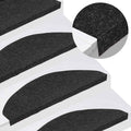 Stufenmatten Selbstklebend 20 Stk. Schwarz 65x22,5x3,5 cm