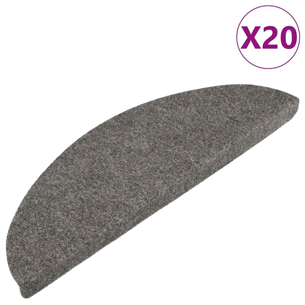 Stufenmatten Selbstklebend 20 Stk. Grau 56x17x3 cm