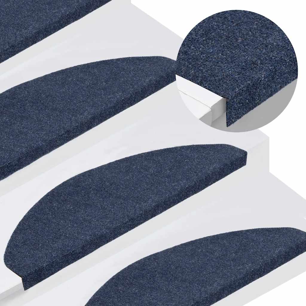 Stufenmatten Selbstklebend 30 Stk. Blau 65x22,5x3,5 cm