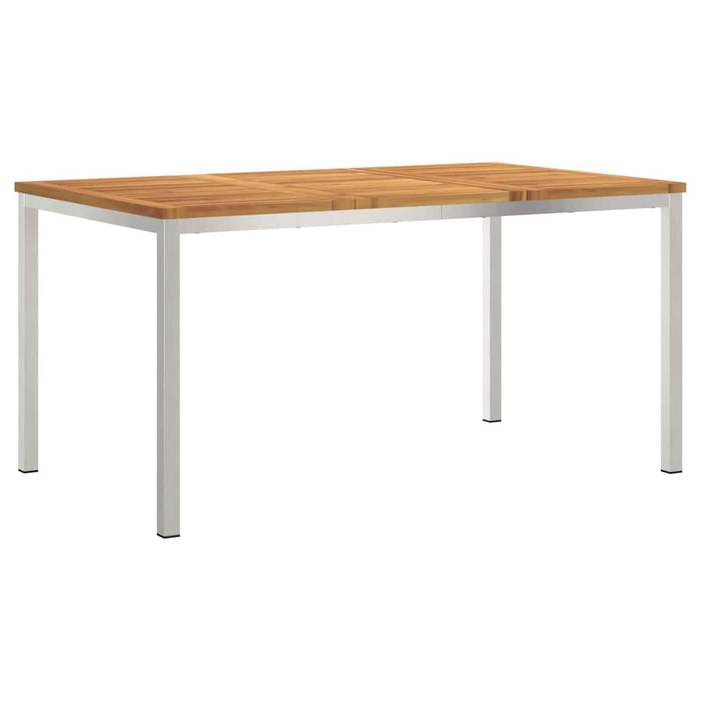 Outdoortisch-Set 5 pcs Braun Massivholz Akazie