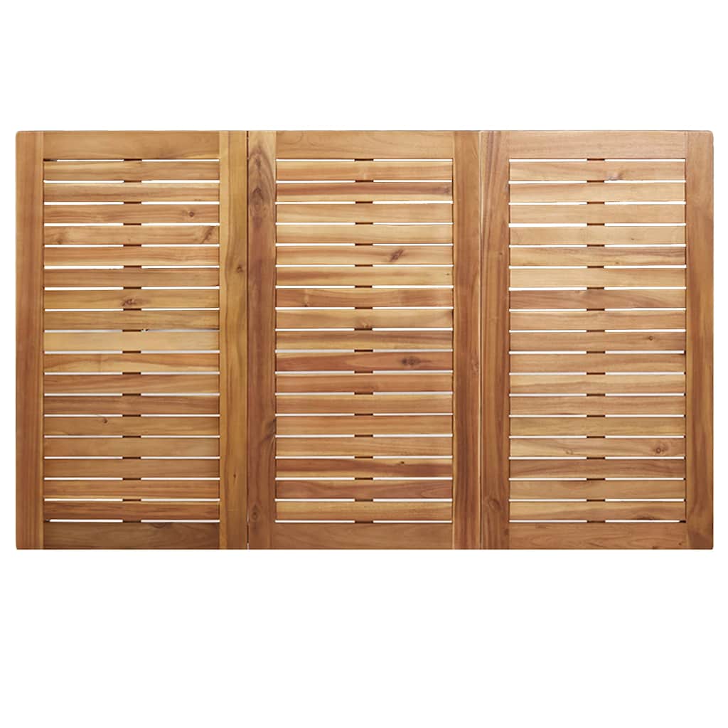 Outdoortisch-Set 5 pcs Braun Massivholz Akazie