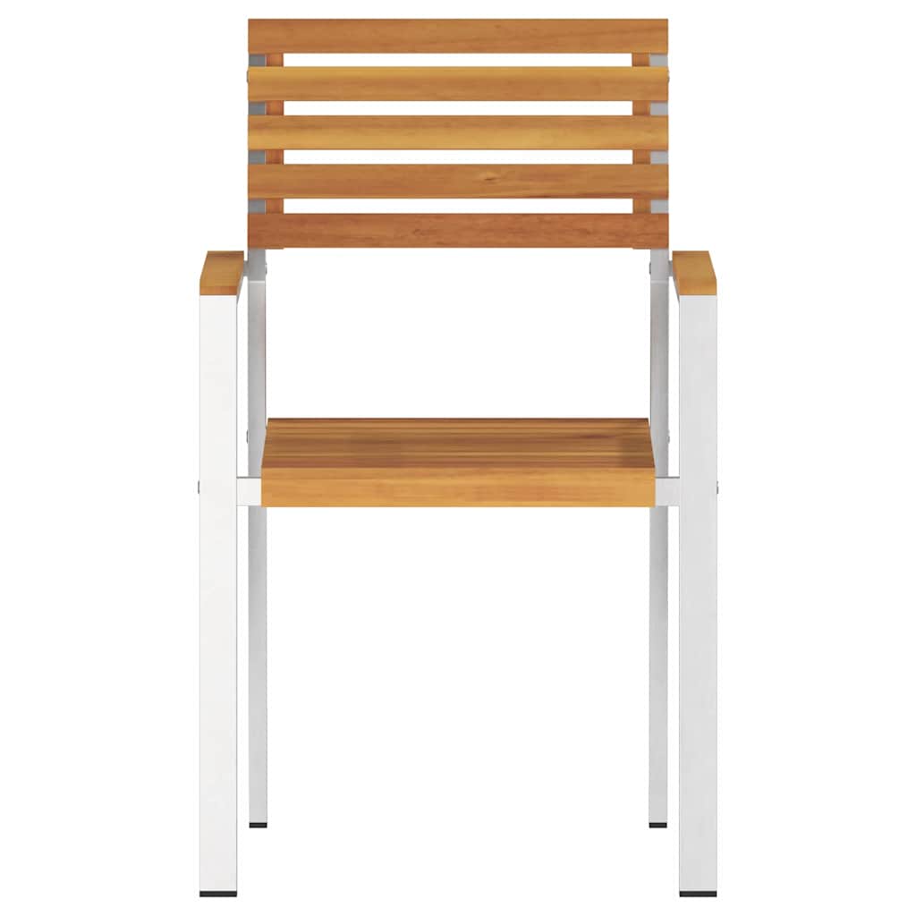Gartenstuhl 6 pcs Öl-Natur 56 x 54,5 x 87 cm Massivholz Akazie