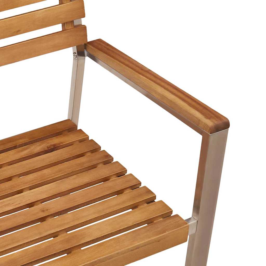 Gartenstuhl 8 pcs Öl-Natur 56 x 54,5 x 87 cm Massivholz Akazie