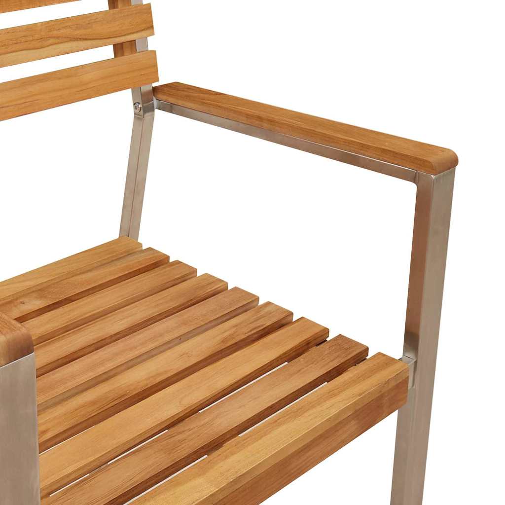 Gartenstuhl 6 pcs Öl-Natur 56 x 54,5 x 87 cm Massivholz Teak