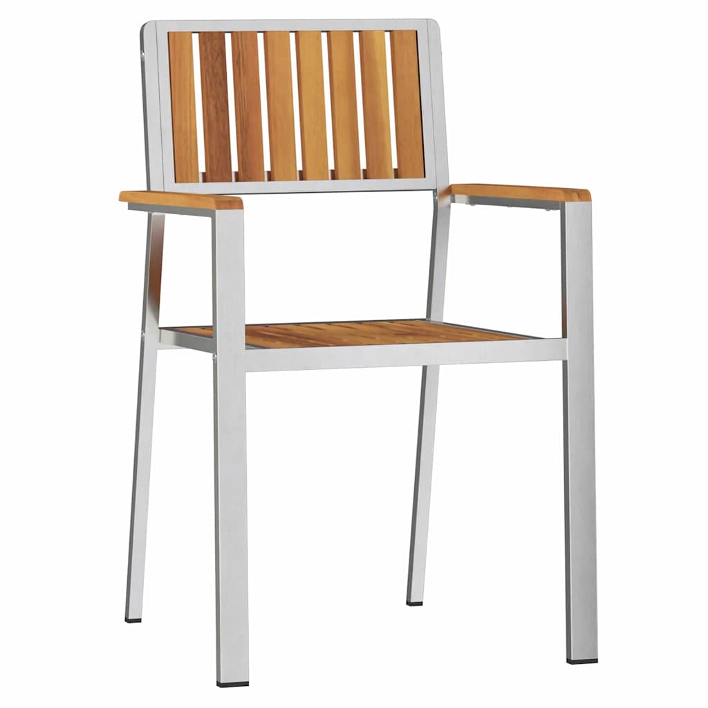 Gartenstuhl 6 pcs Braun 56 x 54,5 x 87 cm Massivholz Teak
