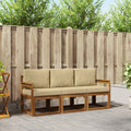 Outdoor-Sofagarnitur mit Kissen 3 pcs Natur und Beige