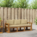 Outdoor-Sofagarnitur mit Kissen 3 pcs Natur und Beige