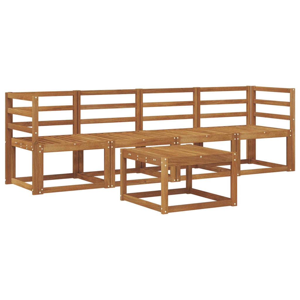 Outdoor-Sofagarnitur 5 pcs Natur