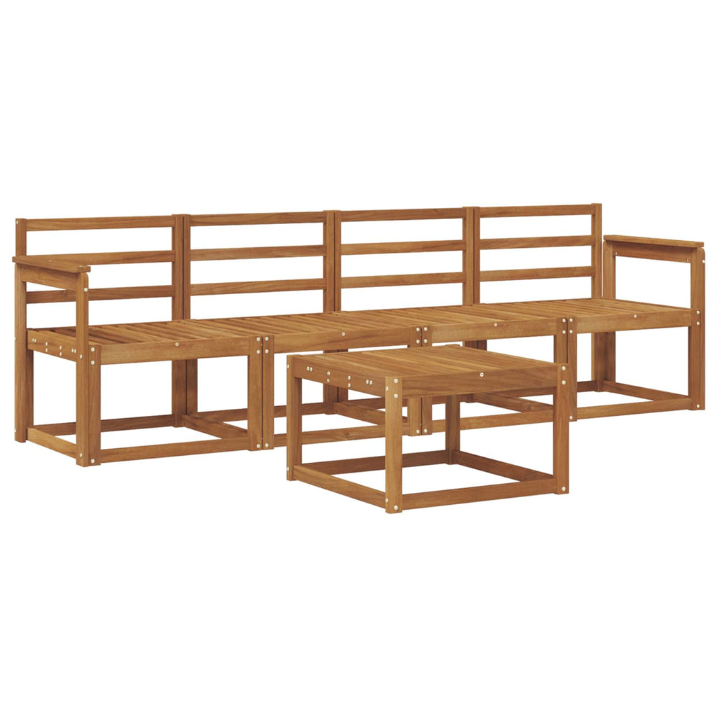 Outdoor-Sofagarnitur 5 pcs Natur