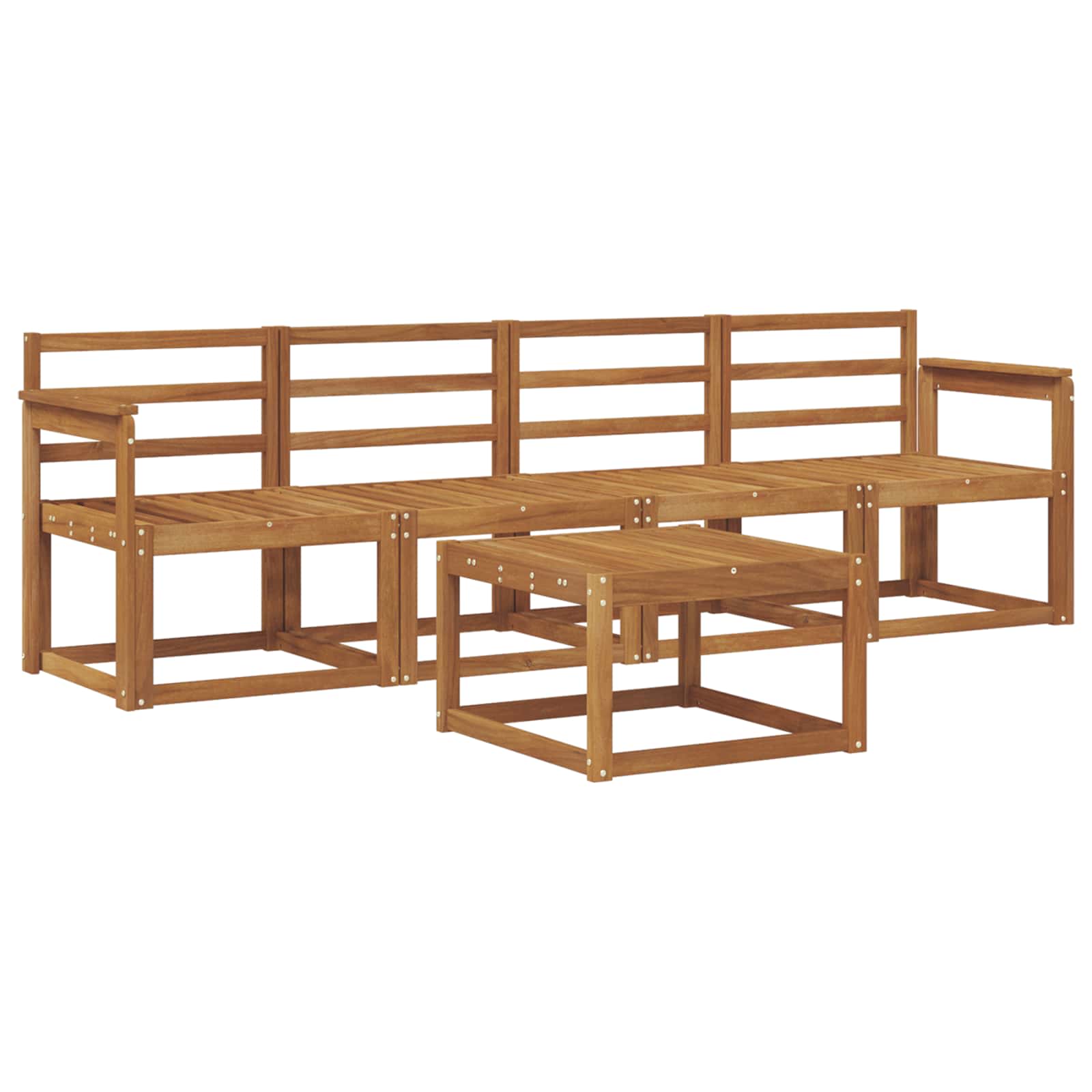 Outdoor-Sofagarnitur 5 pcs Natur