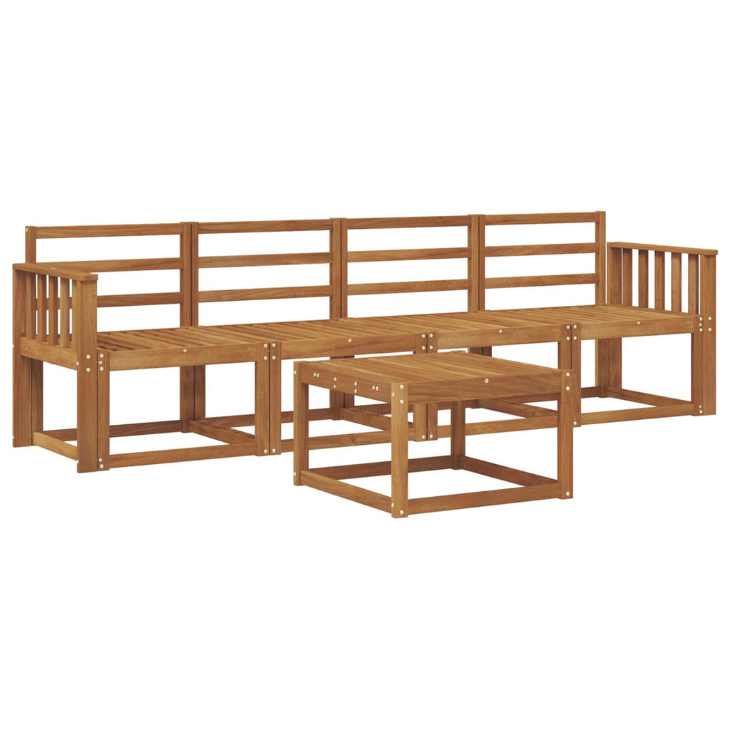 Outdoor-Sofagarnitur 5 pcs Natur