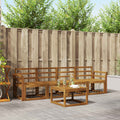 Outdoor-Sofagarnitur 5 pcs Natur